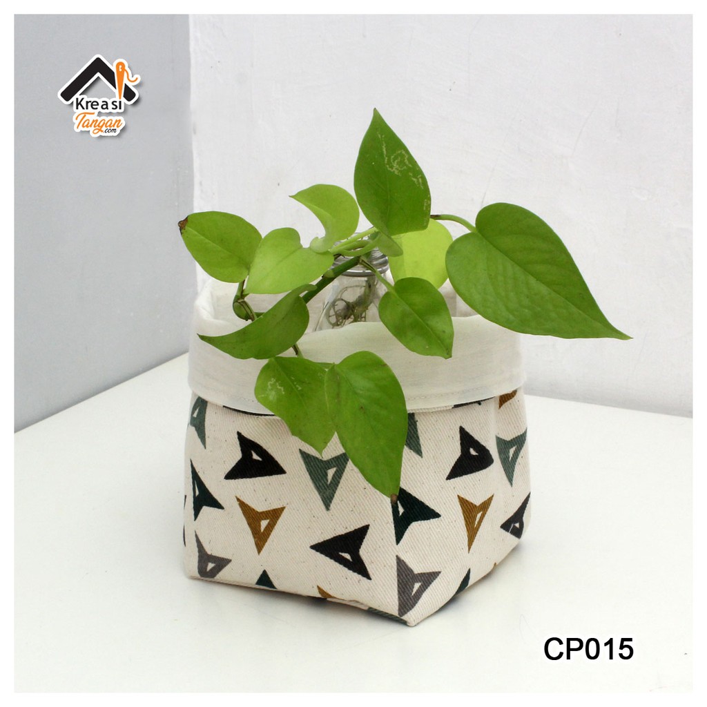 COVER POT TEMPAT PENYIMPANAN MOTIF MINIMALIS AESTHETIC CP015