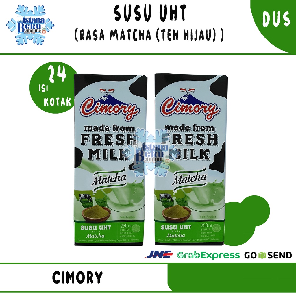 

Cimory Susu UHT Matcha (Teh Hijau) (1 Dus = 24 Pcs)