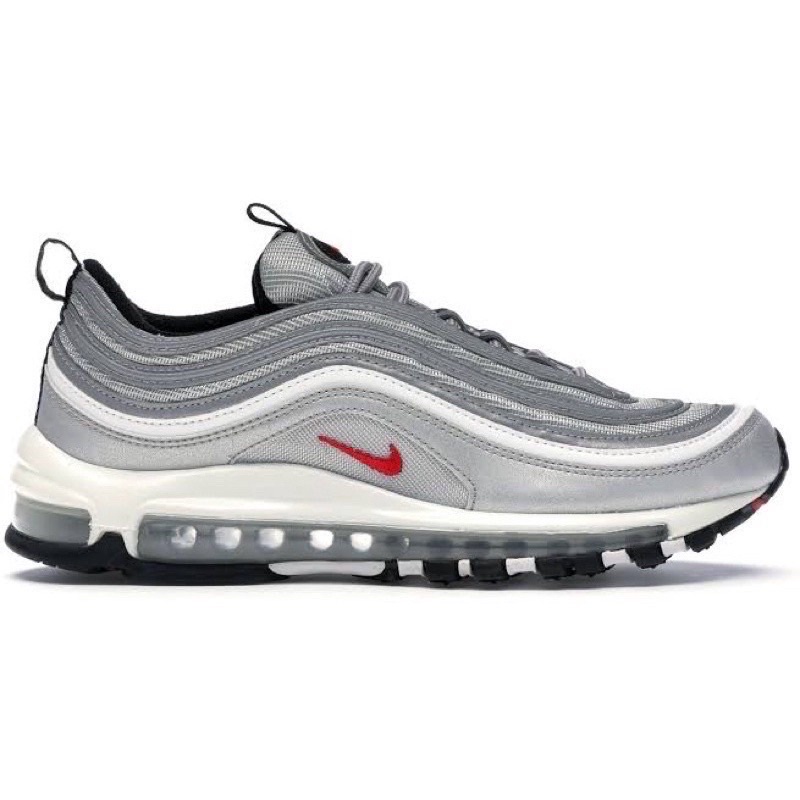 Sepatu Armax Ar Max 97 Full All Triple Black White Silver Bullet Undefeated Rust Pink Hitam Putih-SILVER