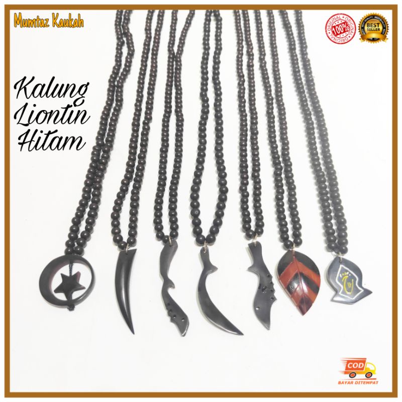 Kalung kauka kaukah hitam liontin original koka kaokah kokka kaoka