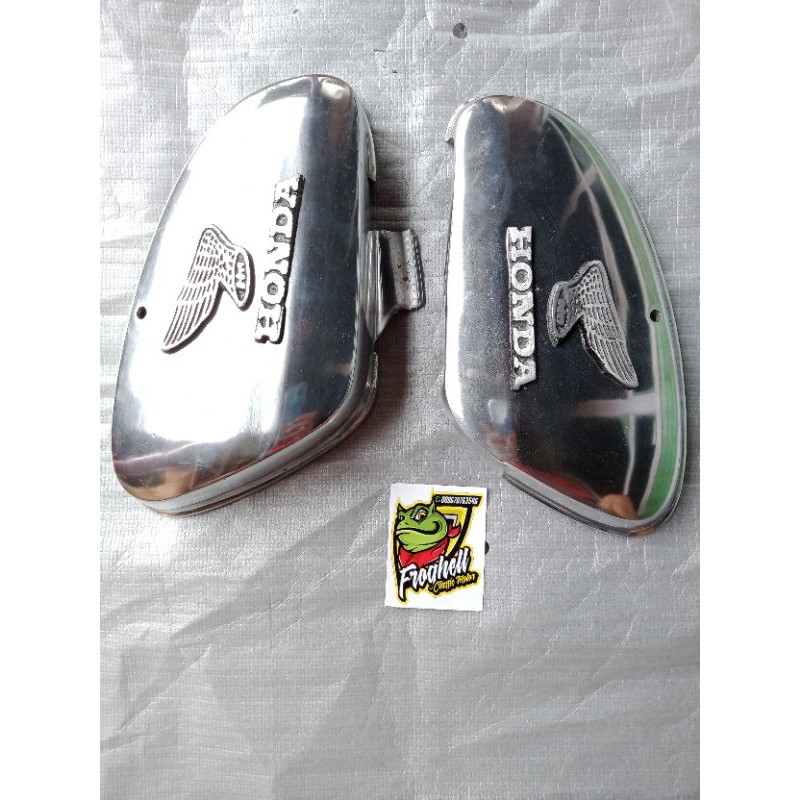 bok aki Honda C70 bahan besi.