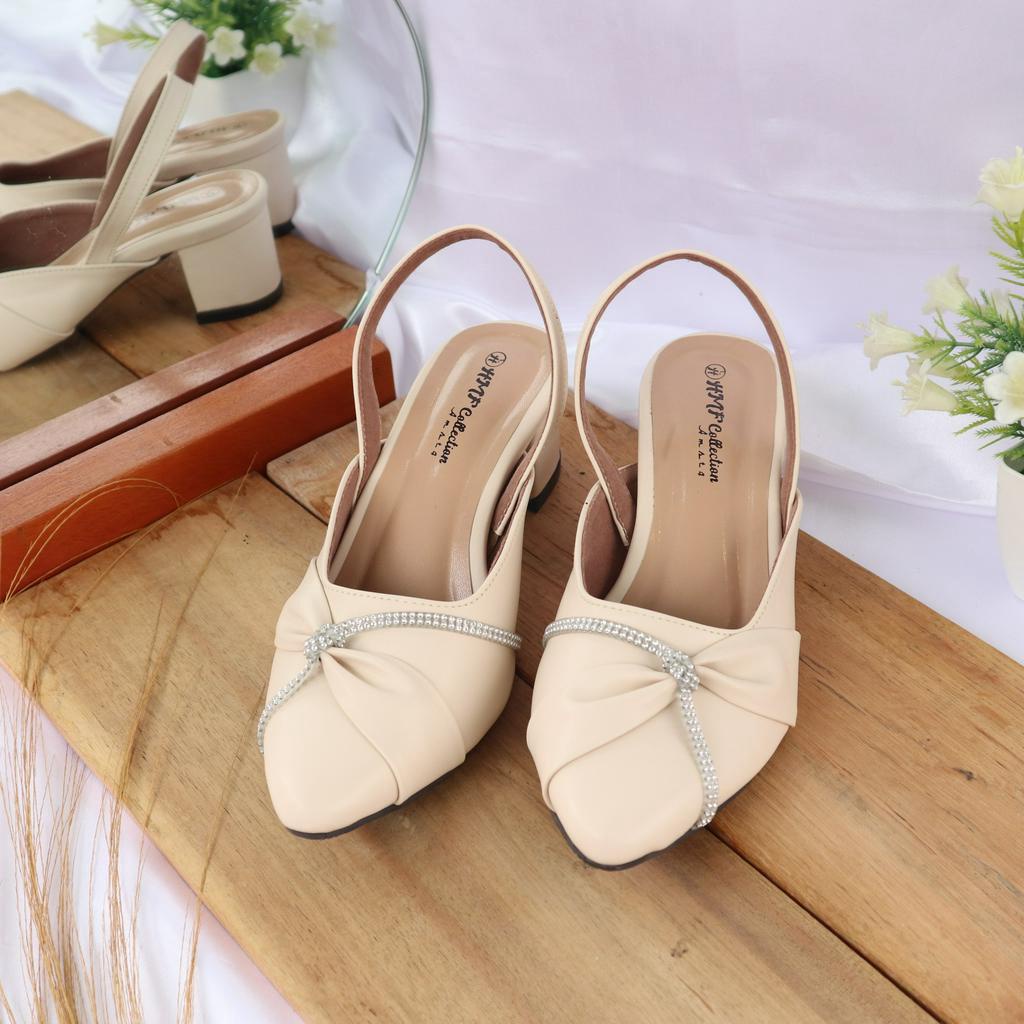 HMF Oriyamy Heels Mules Wanita BC11