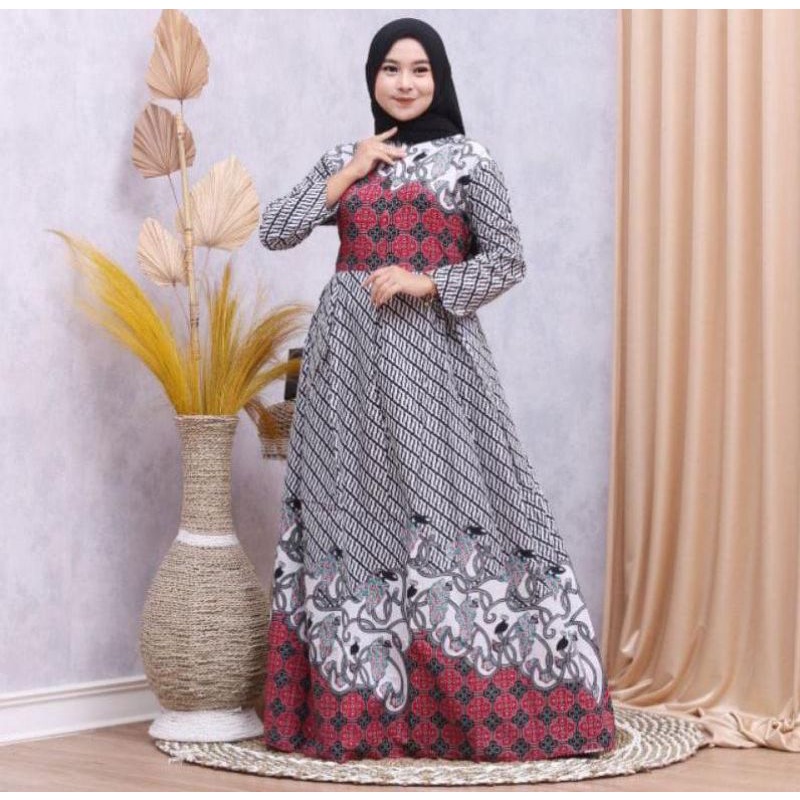 GAMIS BATIK MANGGAR,SEKAR,CANTIK, KUBIS,KUPU,PADI,DAUN/COD-Morena