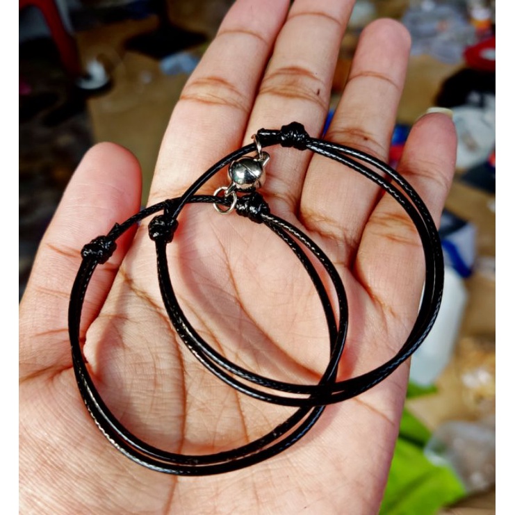 GELANG MAGNET POLOS MURAH  ! GELANG HITAM TIKTOK / GELANG TWING  / GELANG MAGNET