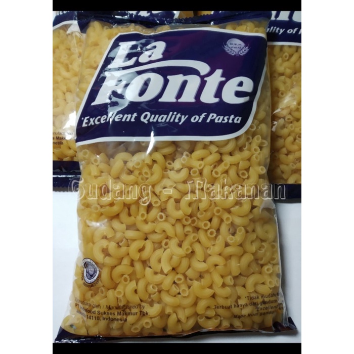 

PASTA-ANEKA- LA FONTE MACARONI 500GRAM, HARGA MURAH -ANEKA-PASTA.