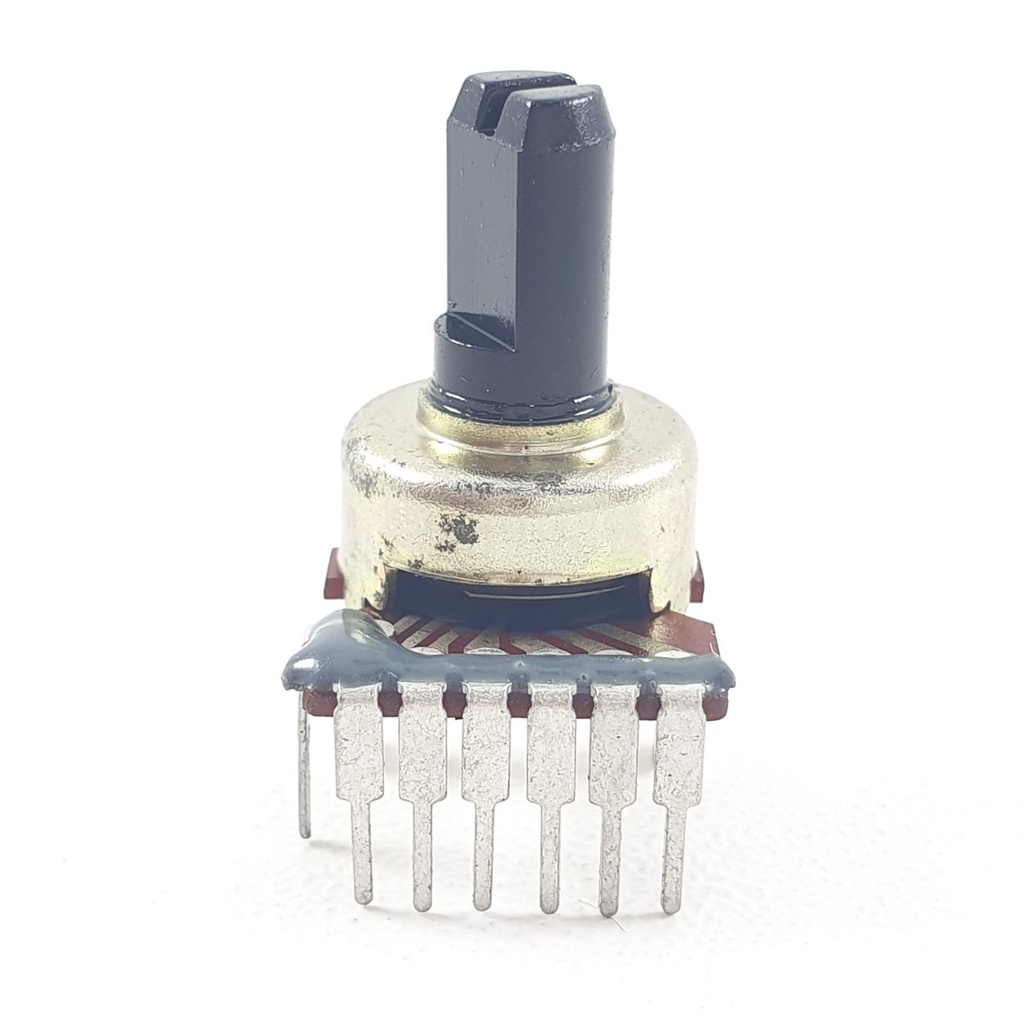 Potensio Mini 6 pin CT 50k Stereo Kaki 6+1 Tekuk Potentio Meter 503