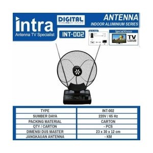 Antena TV digital / Analog Indoor / Dalam Intra HM 002