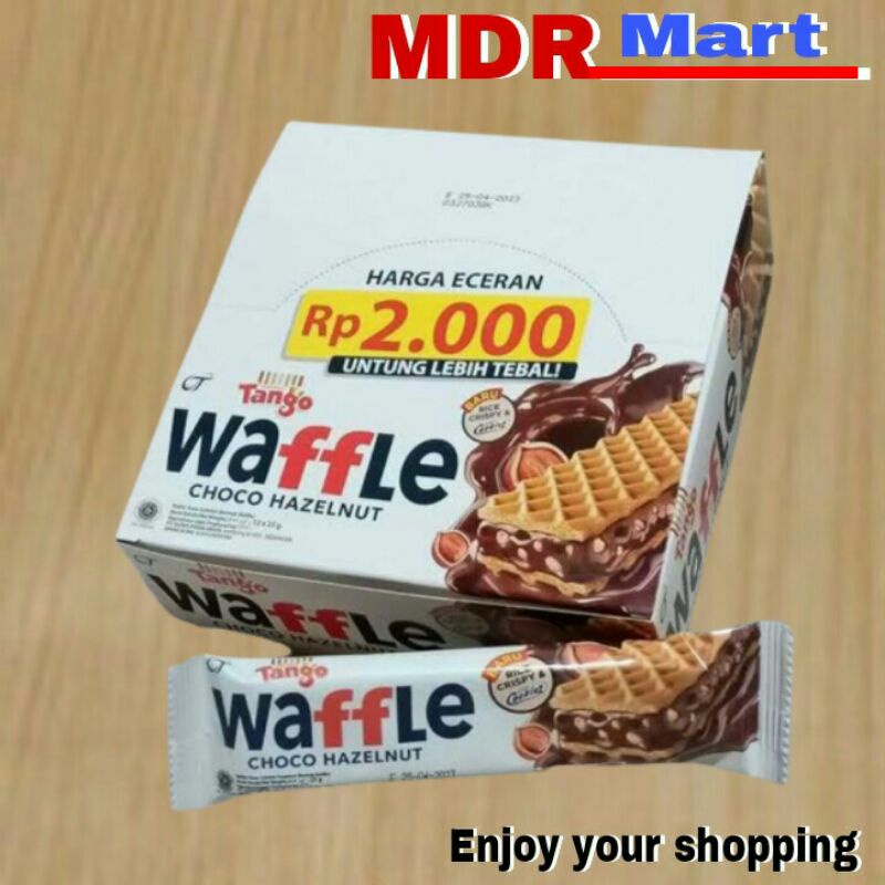 

TANGO WAFFLE Choco Hazelnut 1 pack isi 12 x 25gr