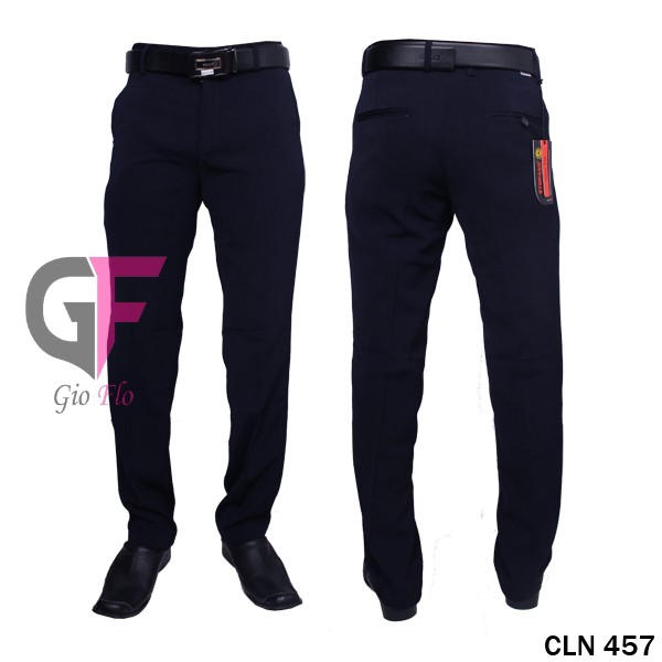 GIOFLO Celana Formal Kantor Pria Slim Navy Blue / CLN 457