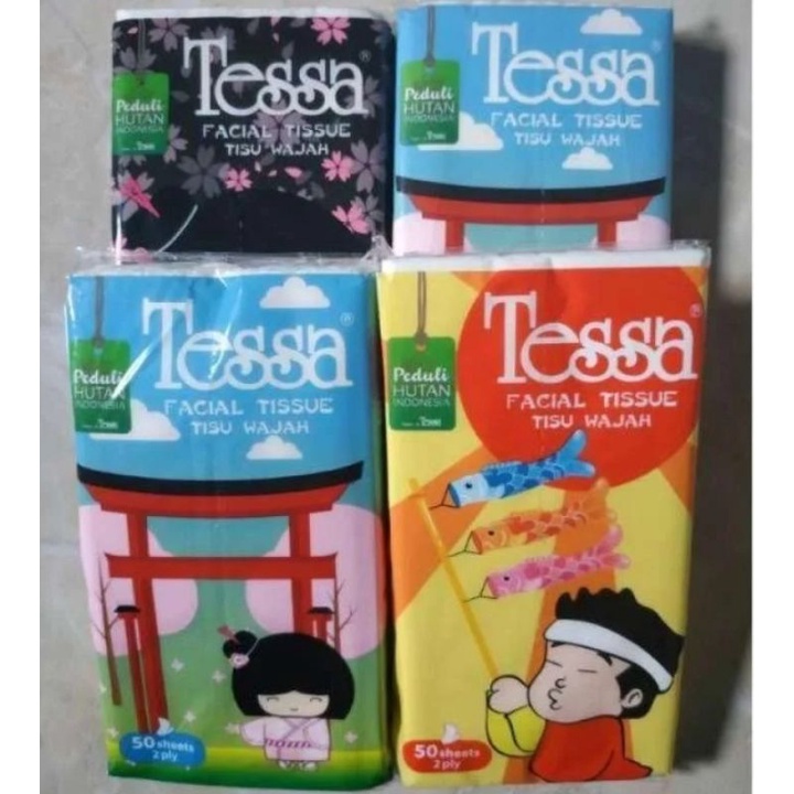 tissu Tessa travel pack 50 sheet