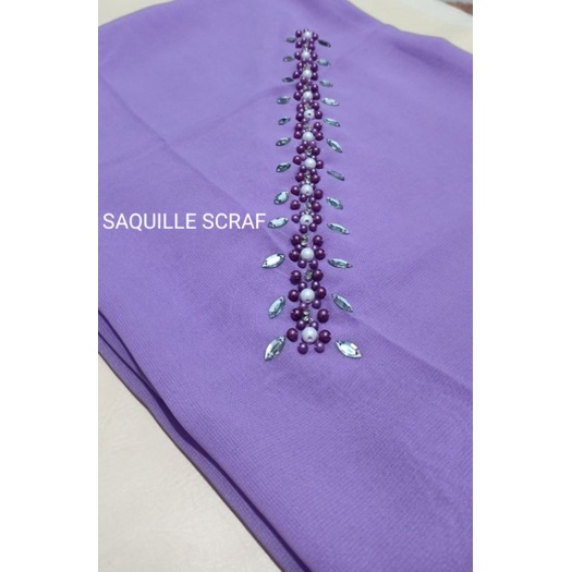 segiempat bella square payet mutiara permata/jilbab segiempat bella square bando payet/hijab bella-LILAC