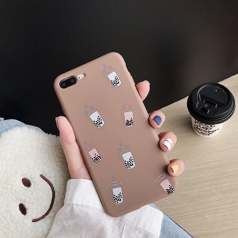 Milk Tea 2 Softcase Printing Oppo neo7 f1s a1k a7 a5s f9 vivo v9 y83 y71 y53 v5 redmi 4a 7a 6a 5a 4x