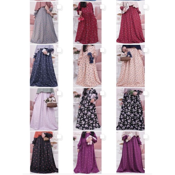 [READY] DITSY SCATOLLA PLUM SIZE M