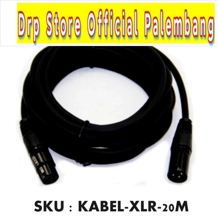 High quality XLR kabel male female 20 meter mic mikrofon mixer