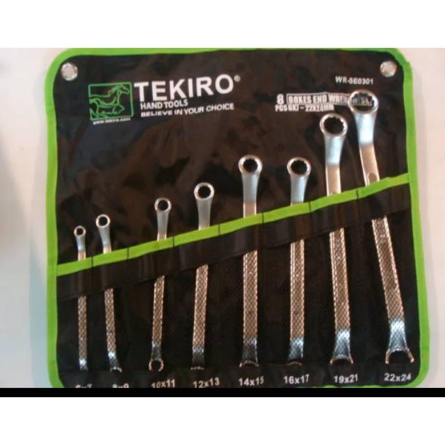 Tekiro kunci ring set 8pc 8mm-24mm KUNCI RING TEKIRO 8PCS
