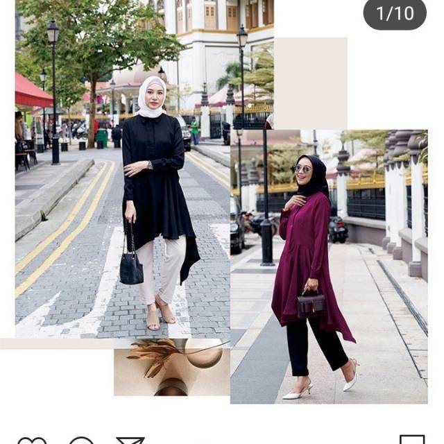 Ayana tunik Burgundy lightsclo