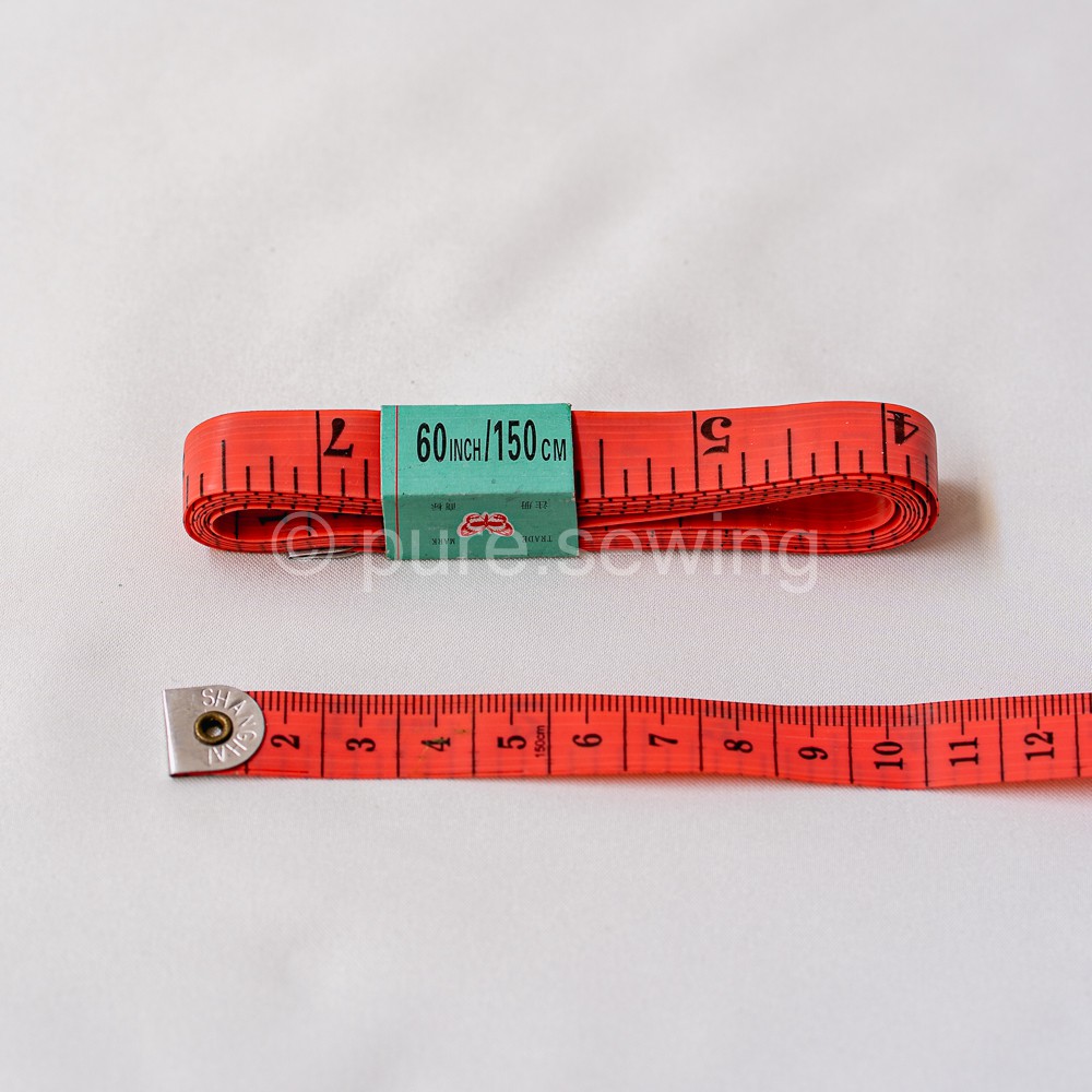 Meteran jahit/Alat pengukur meteran badan/pakaian 150 cm/60 inch-Merah Kecil