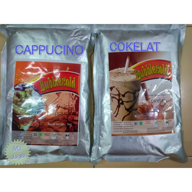 

BUBBLE GOLD SERBUK RASA CAPPUCINO & COKELAT 1KG