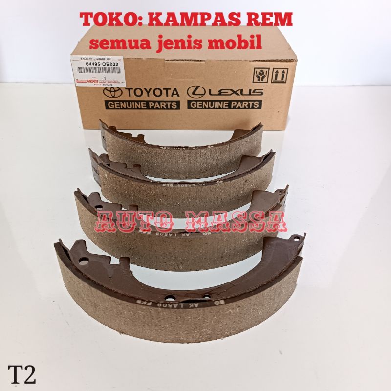 KAMPAS REM BELAKANG KIJANG GRAND KF40 KF50. BRAKE SHOE KIJANG GRAND KF40 KF50