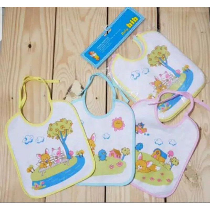 3pc_slaber bayi bib kecil / celemek bayi / tatakan Iler bayi / Tatakan makan bayi / slaber bib kecil