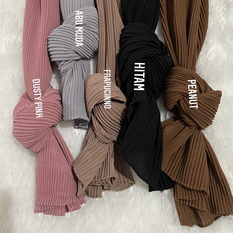 pashmina plisket premium