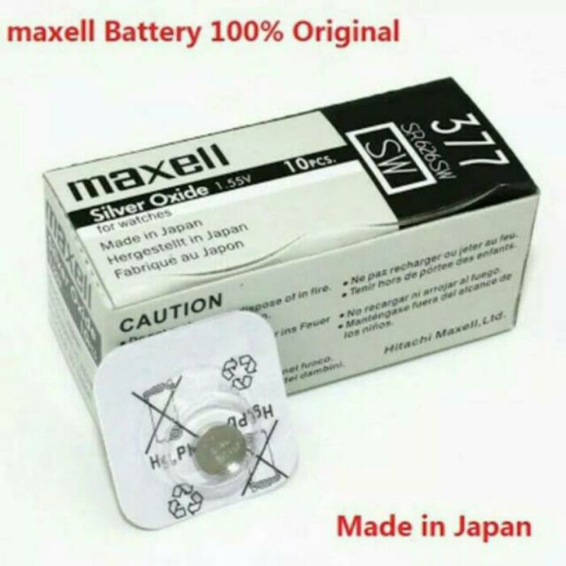 Baterai Jam Tangan Original Maxell 377 Maxell 626 Maxell SR626SW SR626 626SW ORIGINAL