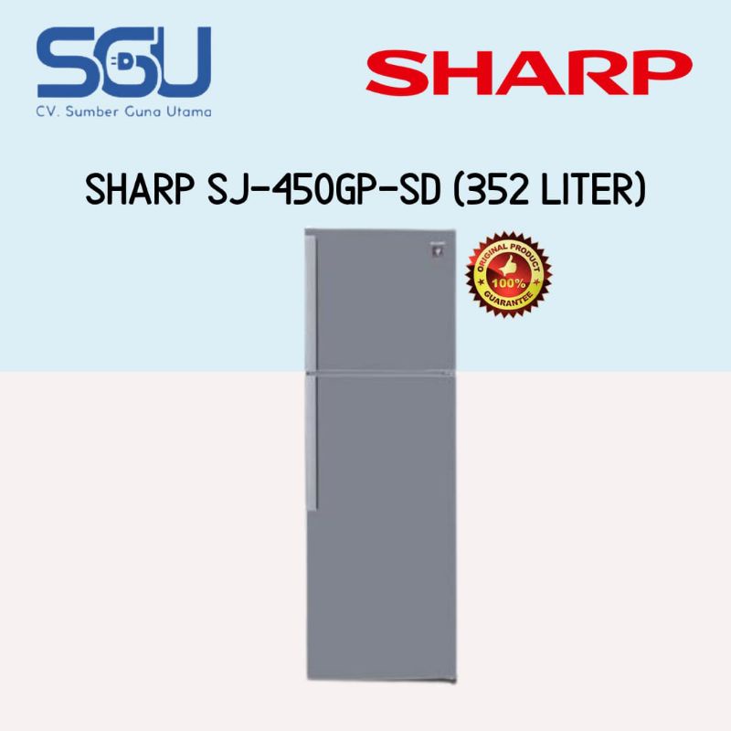 SHARP SJ-450GP KULKAS PLASMA CLUSTER SJ450GPSD / SJ 450GP SD