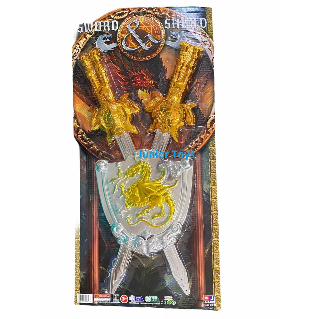Mainan Pedang + Tameng Great Knight Sword Set