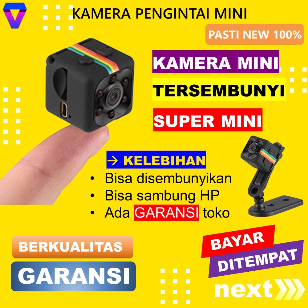 KAMERA PENGINTAI MINI TERSEMBUNYI CAMERA CCTV MINI KECIL MURAH SPY CAM HIDDEN CAMERA PENGINTIP JS99