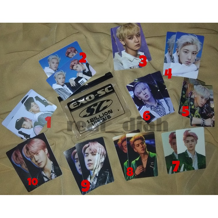 Photocard EXO-SC 1 Billions Views Goods Official Sticker Pack (Sharing)