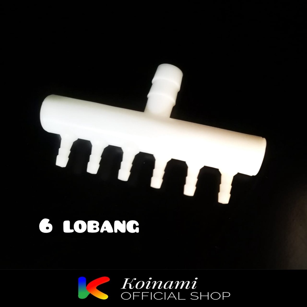 Sambungan Selang Aerator 6Lubang / Konektor Selang Aerator 12 Lubang / Gelembung Ikan