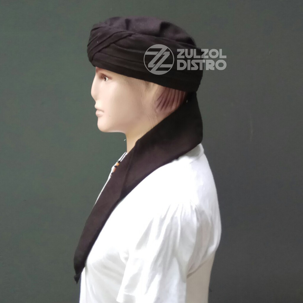 Sorban Imamah Permanen Kualitas Medium Warna Hitam