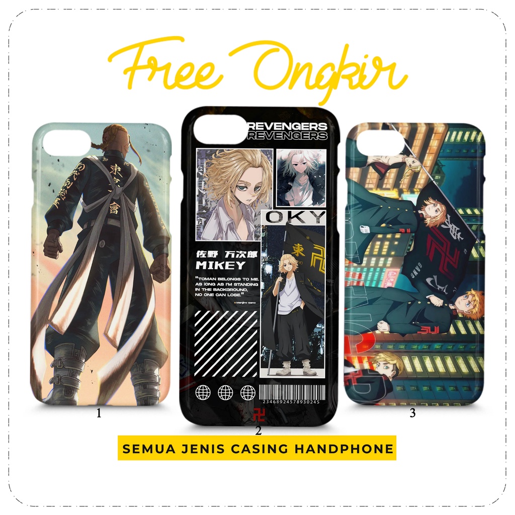Case Anime Tokyo Revengers Casing HP Custom All type Softcase Hardcase