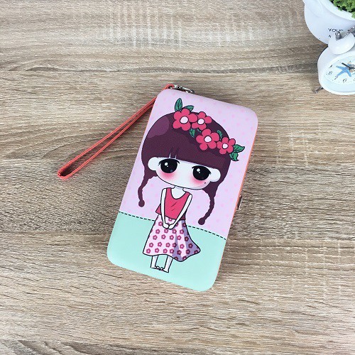GI 338 RISCE DOMPET GAMBAR CUTE GIRL IMPORT WANITA CEWEK PEREMPUAN JAKARTA BATAM JTF