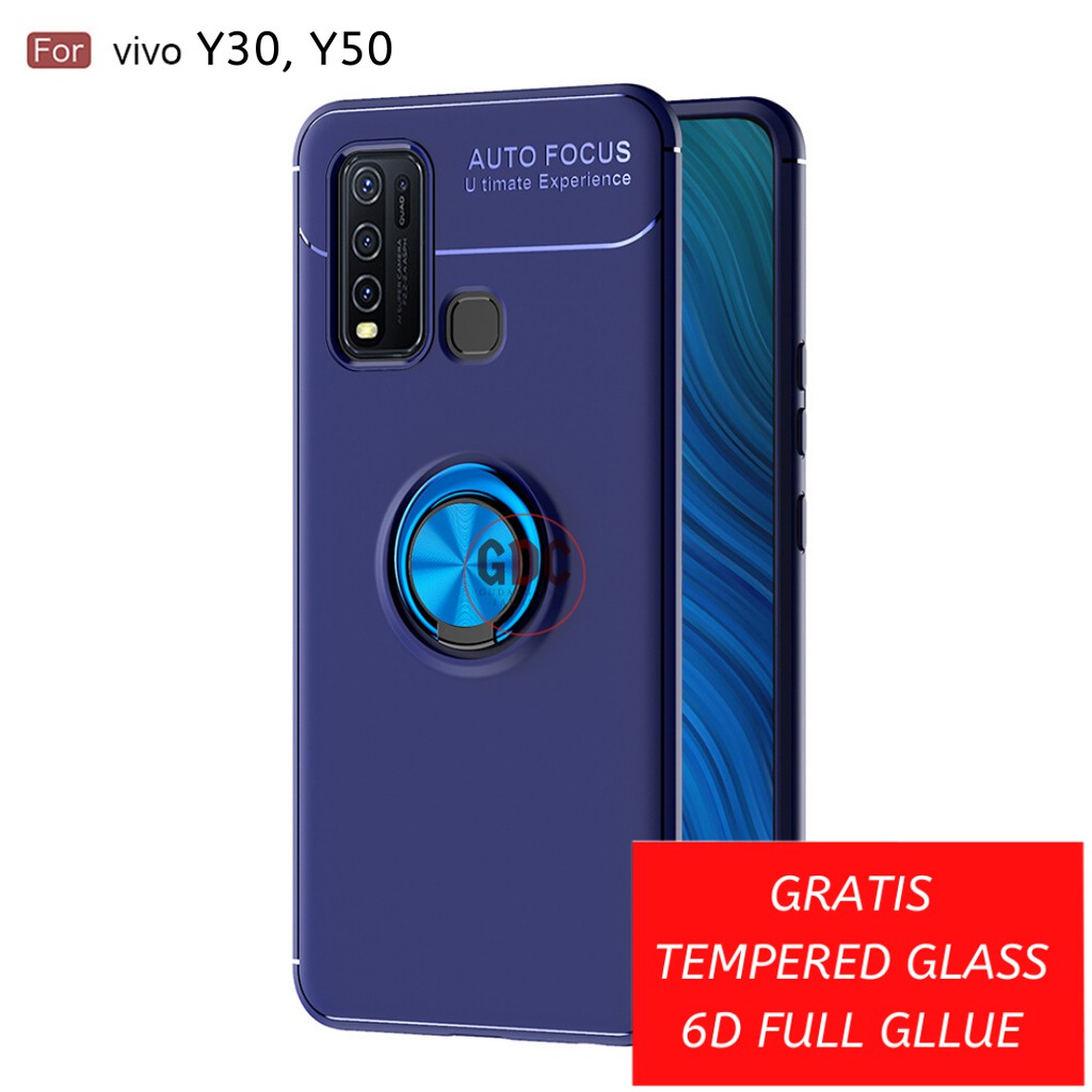 Case VIVO Y30 Y50 Autofocus Invisible Iring TPU Soft 