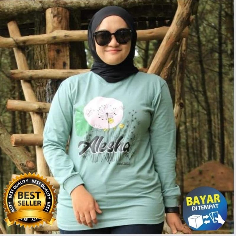 KAOS ATASAN WANITA MODEL TERBARU LENGAN PANJANG / BAJU ATASAN WANITA MODEL TERBARU LENGAN PANJANG / 