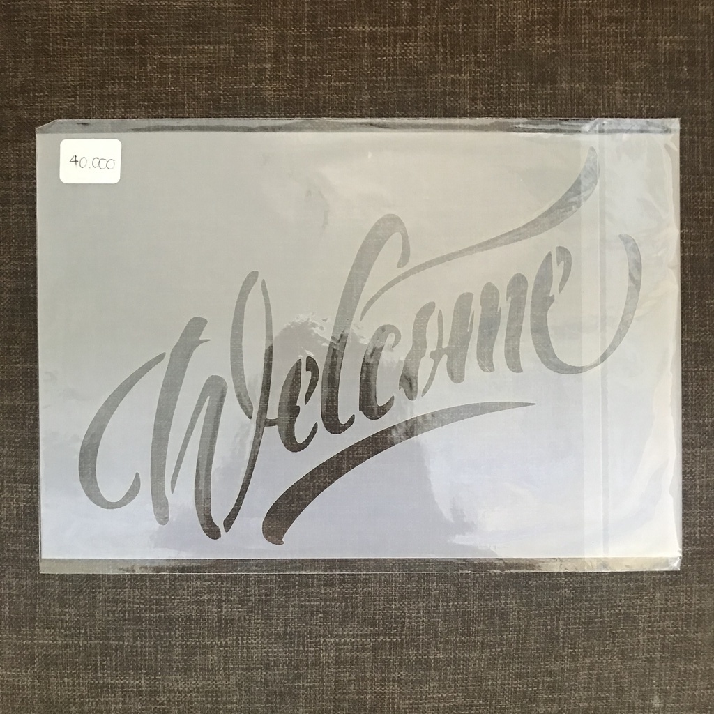 

Ready Stensil Tema "Welcome