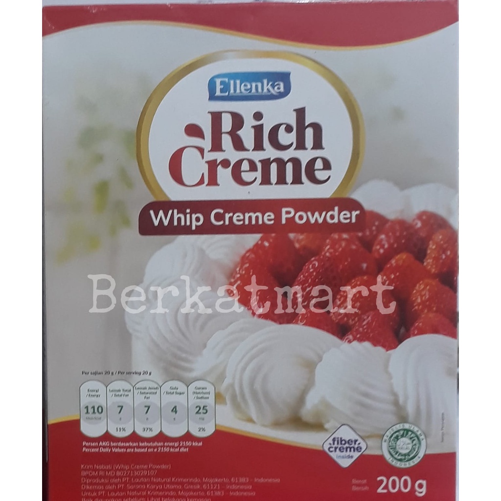 Ellenka Rich Creme 200gr Whip Creme Powder whipping cream