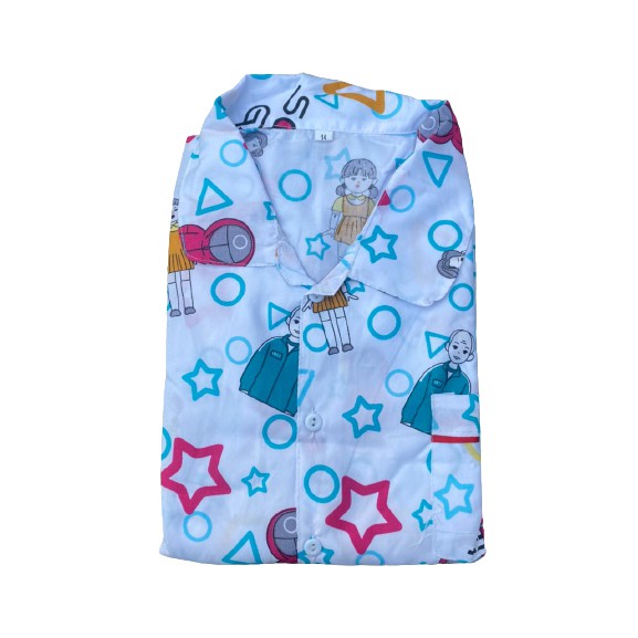 Piyama remaja/ piyama dewasa size 14-16-18-SQUID GAME TOSCA