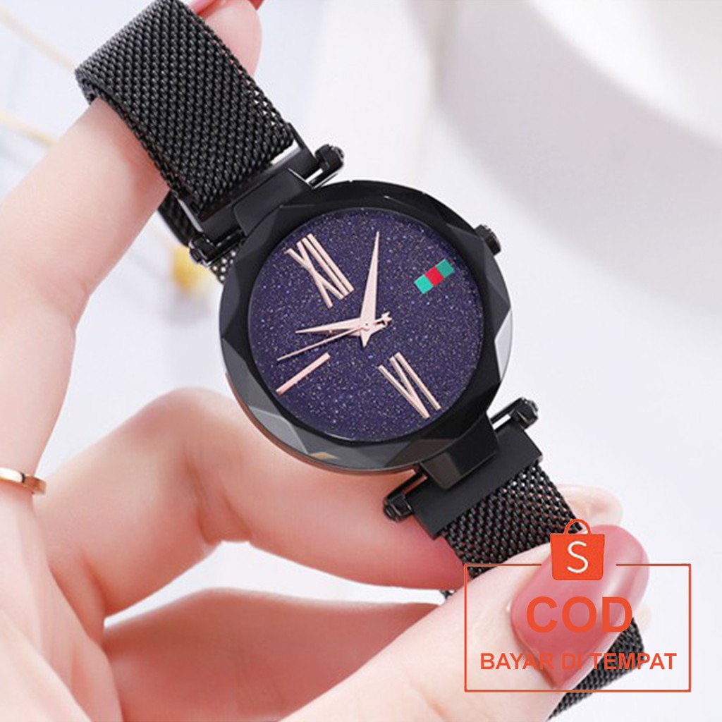 ✅COD Jam Tangan Rantai Magnet Analog Watch Aksesoris Fashion Korean Style Wanita Cewek Anti Air Murah Couple Original