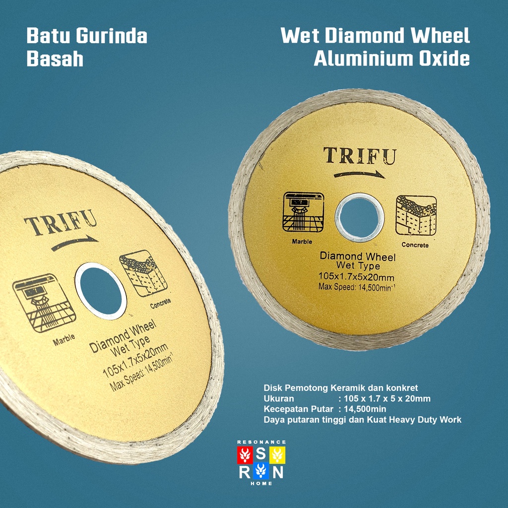 Diamond Wheel Wet 4&quot; / Batu Gurinda Resonance Home