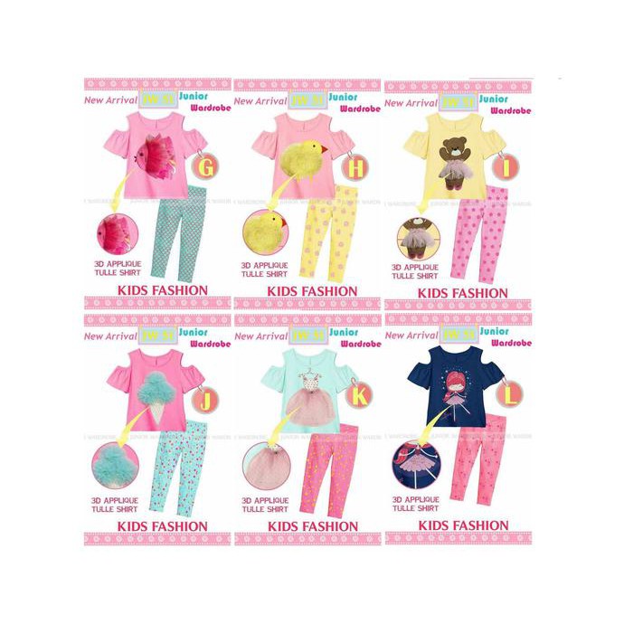 Setelan Baju Anak Fashion Junior Wardrobe Jw