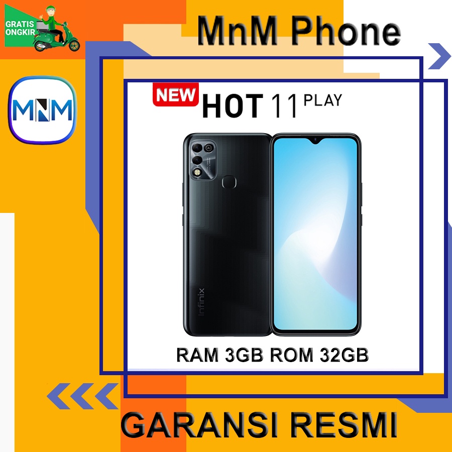 INFINIX HOT 11 PLAY 3/32 RAM 3GB ROM 32GB GARANSI RESMI