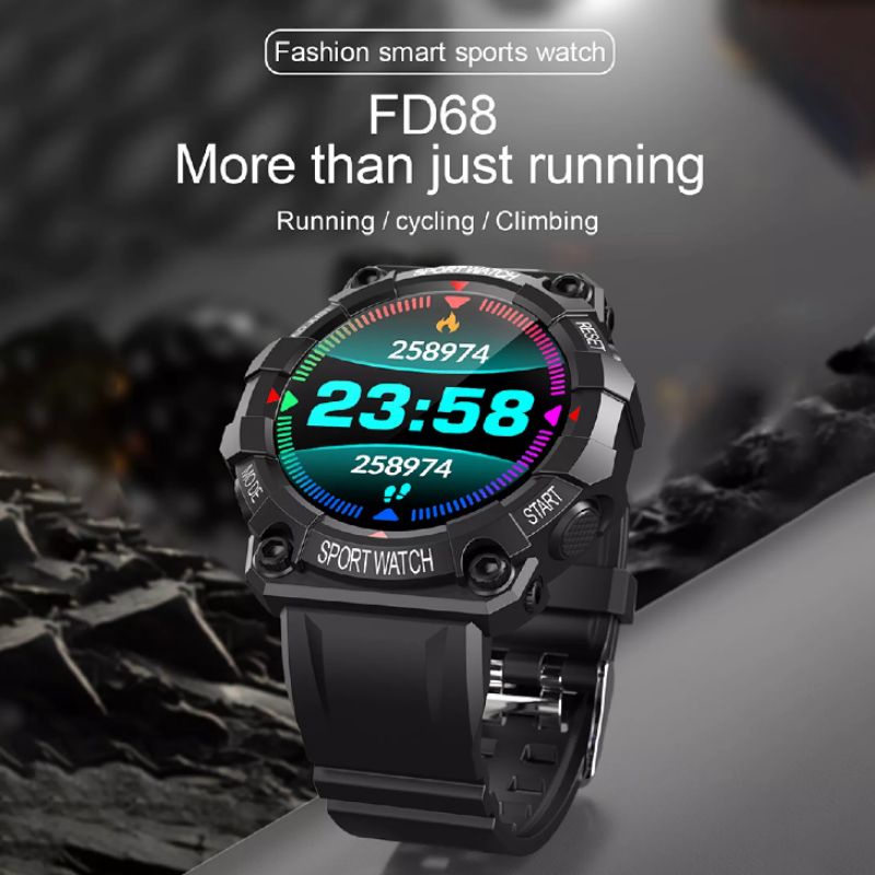 JAM FD68 SMARTWATCH FD68 JAM WINGSTON FD68 JAM TAHAN AIR SENSOR DENYUT JANTUNG