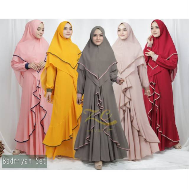 GAMIS CERUTI SET KHIMAR - BY ZC SYAR'I