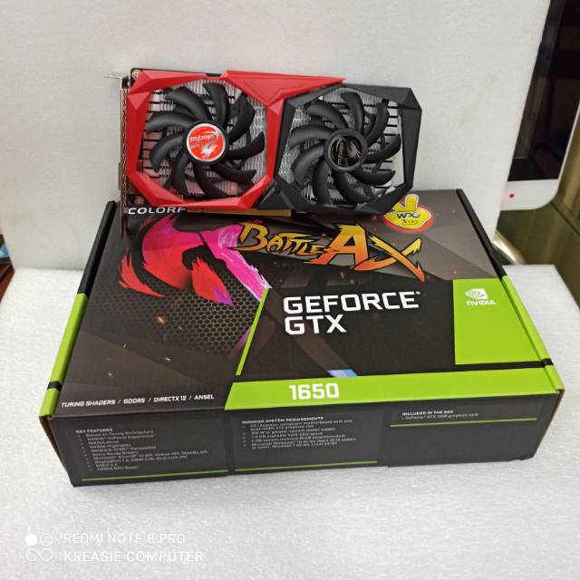 VGA GAMING NVIDIA GTX 1650 4 GB DDR6 COLORFUL