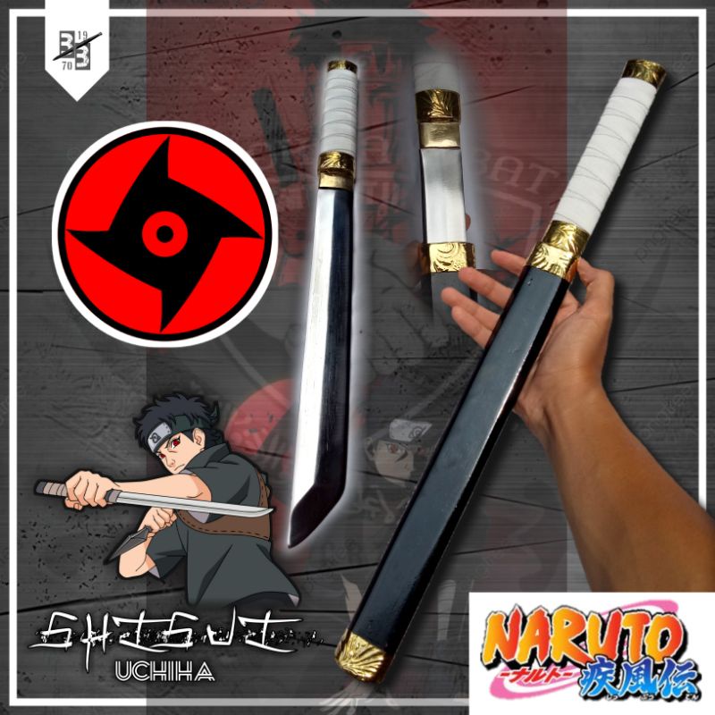 Katana Anime Naruto Tanto Uchiha Shisui buat Cosplay Karakter Uciha Sisui Animasi Ninja Narto .pedan