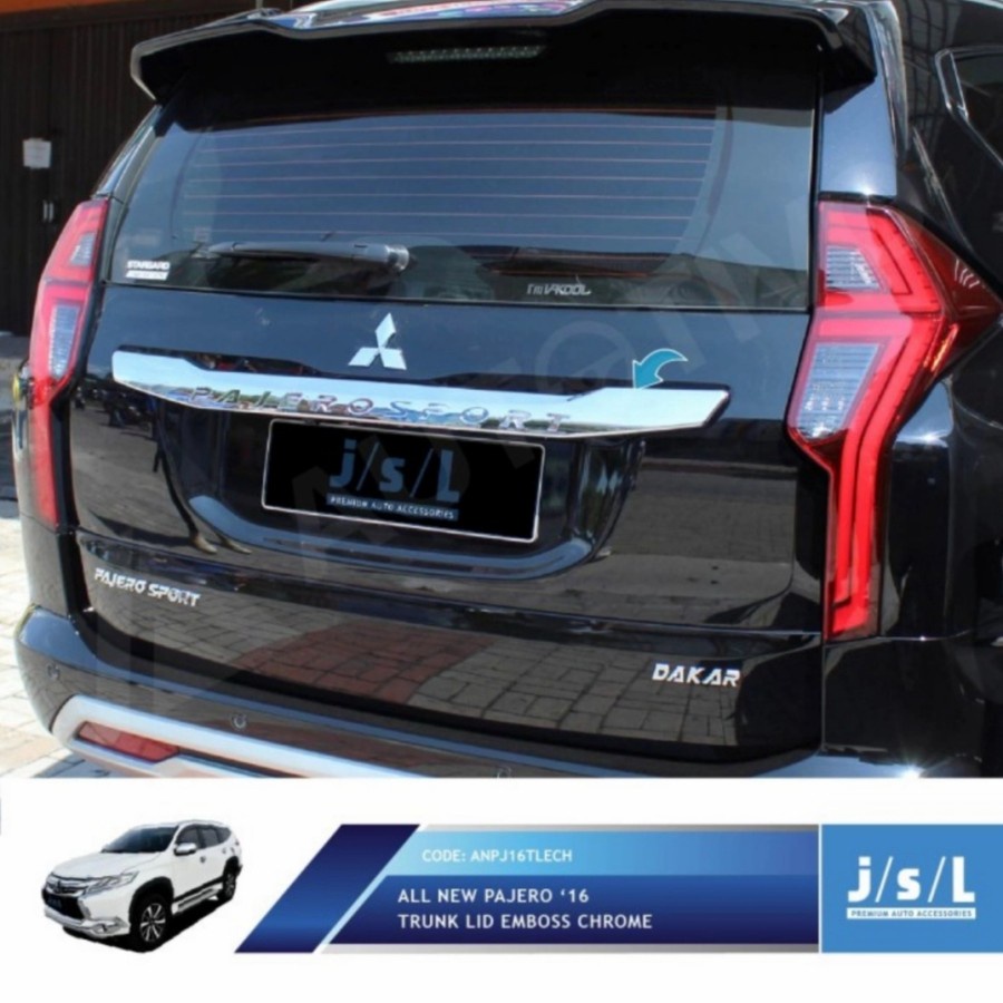 TRUNK LID PAJERO 2016 EMBOS CHROME