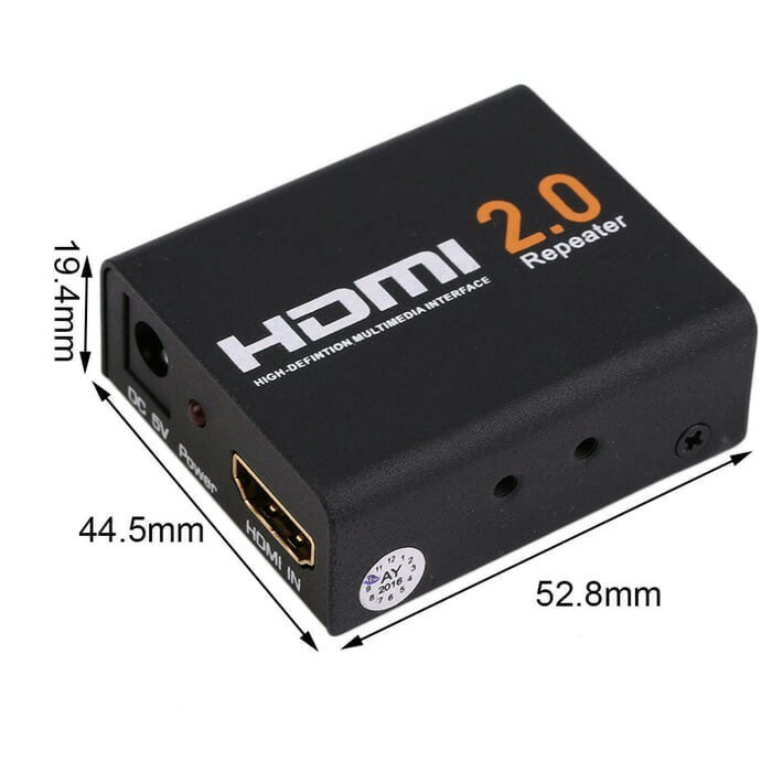 HDMI 2.0 Repeater Extender 4K 60Hz -HDTV Repeater Active 2.0