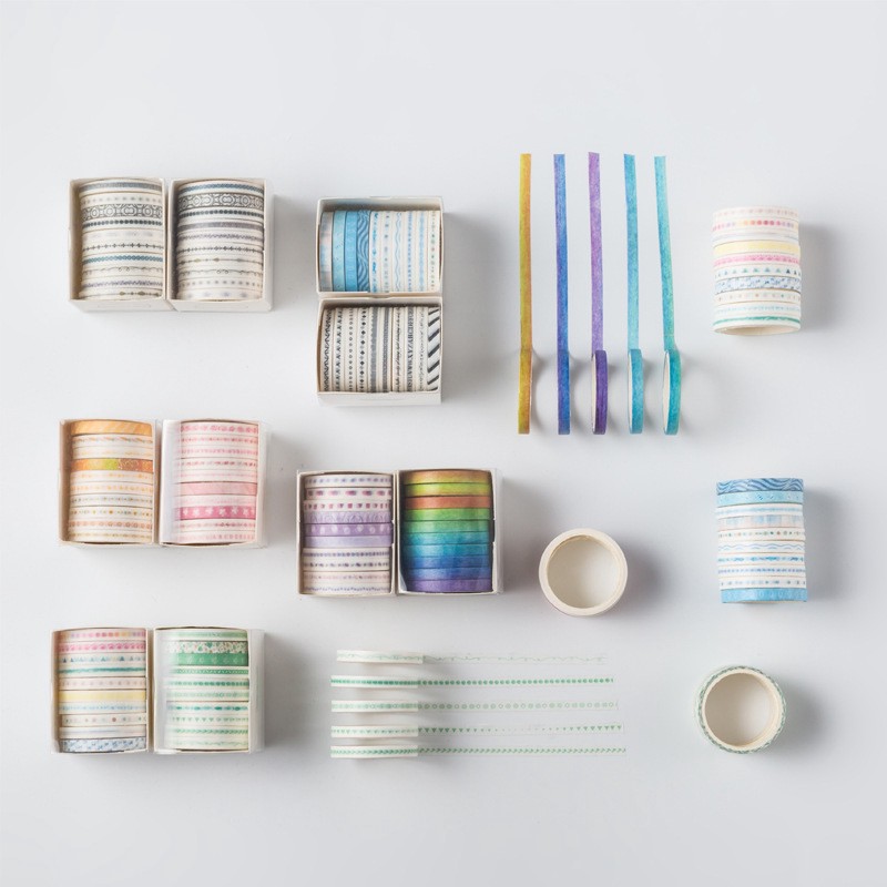 

(1 Roll) Washi Tape Selotip Motif Masking Tape 5 mm x 2 m [Part 2] SAFA STORE